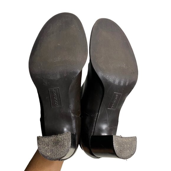 Dockers Women's Chocolate Brown Blocked Ankle Heel Boots - Picture 7 of 10